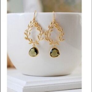 Farah Jewelry Gold Leaf Earrings